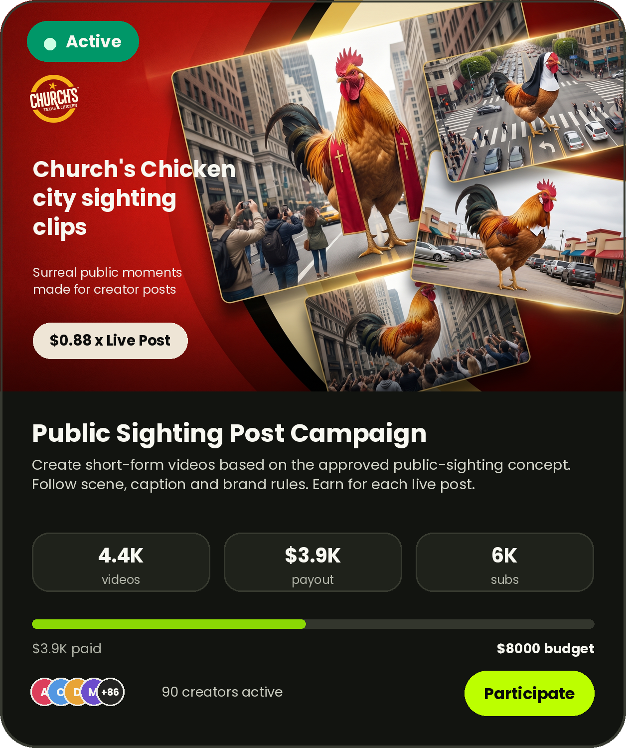 Church's Chicken campaign