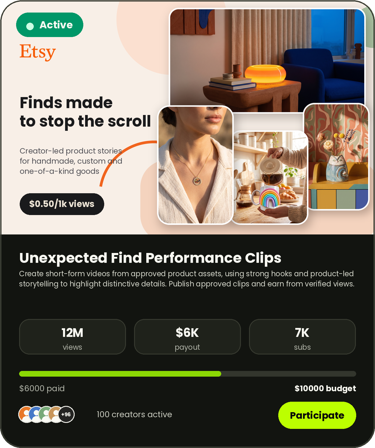 Etsy campaign