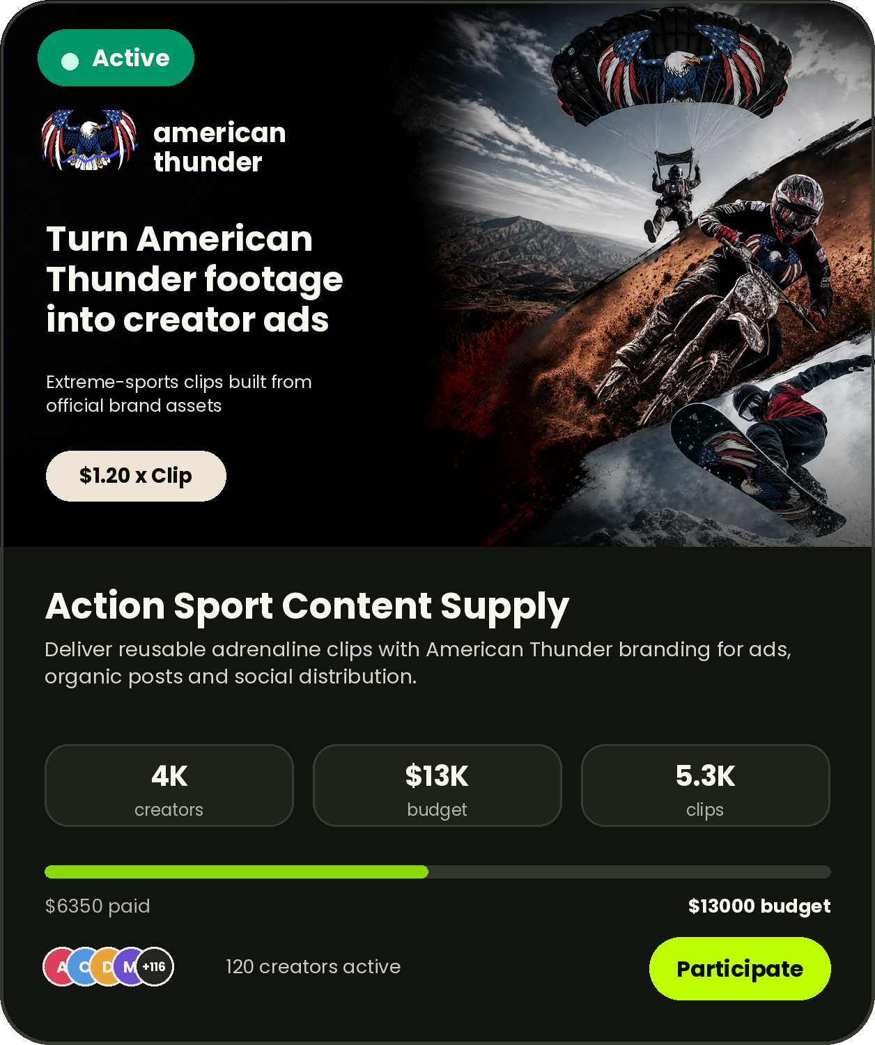 American Thunder campaign
